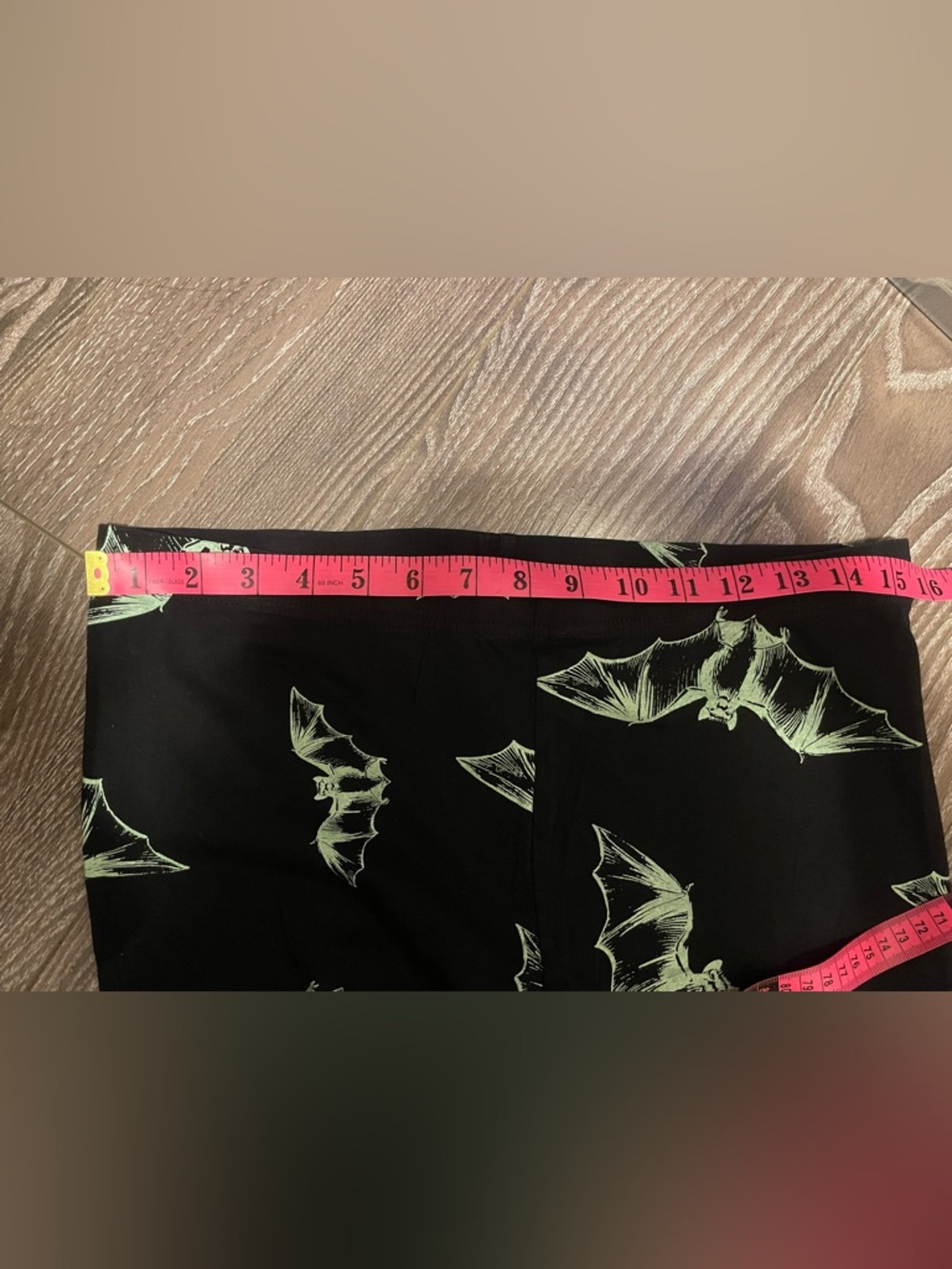 Dolls Kill Black Leggings with Green Bat Design - Picture 5 of 5